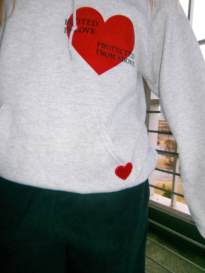 Rooted In Love Trendy Patchwork Hoodie