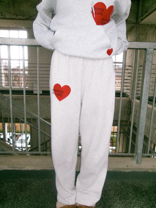 Rooted In Love Heart Sweatpants